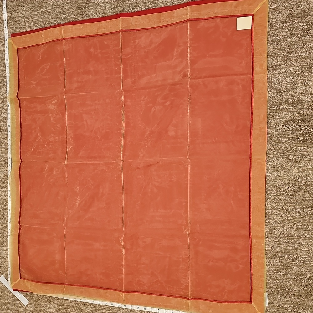 Southern Living At Home Gold and Red Table Topper